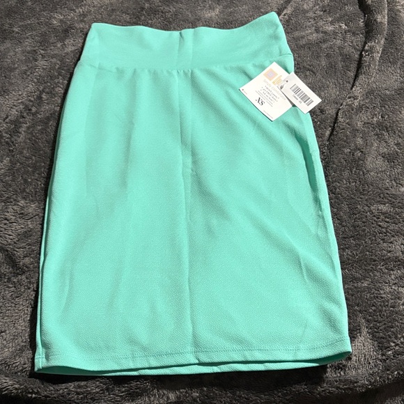 LuLaRoe Aqua Pencil Skirt - Picture 1 of 3